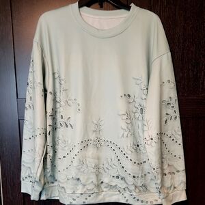 Mint Green Sweatshirt, Size L